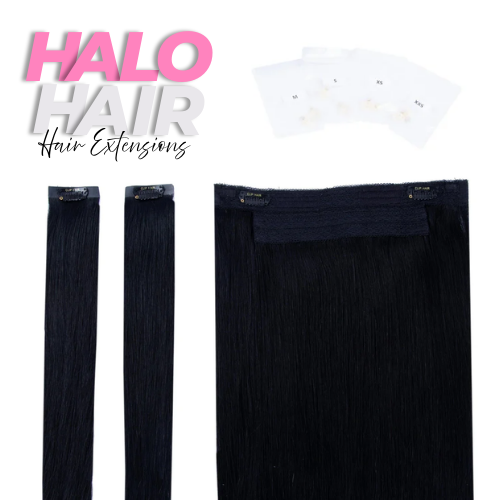 Halo hair extensions odtieň čierny
