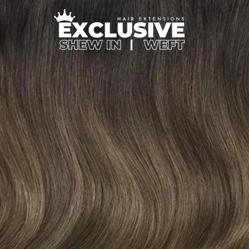 Vlasy na sitie Balayage espresso