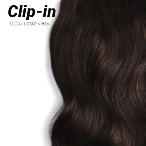 clip-in-vlasy-odtien-2-tmavohneda-ludske-vlasy Clip-in vlasy Premium, odtieň #2, 35cm - 130g