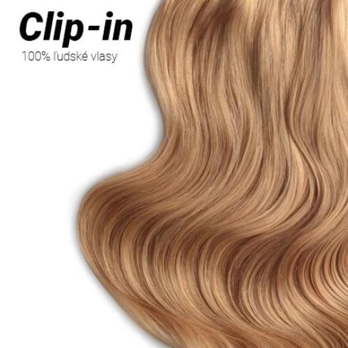 Clip-in vlasy Premium, odtieň #27, 45cm - 130g Clip-in vlasy Premium, odtieň #27, 45cm - 130g