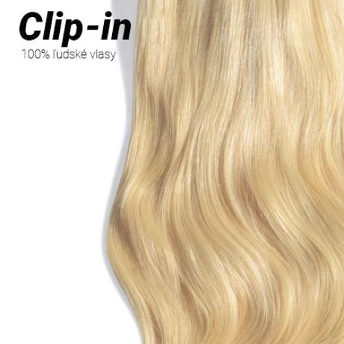 Clip-in vlasy Premium, odtieň #613, 35cm - 130g Clip-in vlasy Premium, odtieň #613, 35cm - 130g