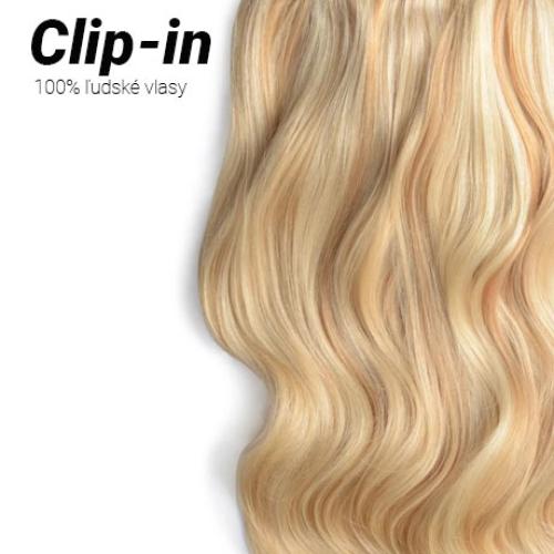Clip-in vlasy Premium, odtieň #27/613, 35cm - 130g Clip-in vlasy Premium, odtieň #27/613, 35cm - 130g