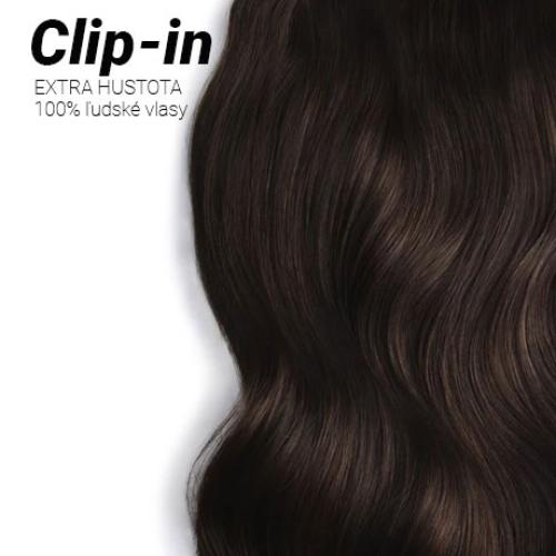 Clip-in Premium Plus, odtieň #2, 35cm - 180g Clip-in Premium Plus, odtieň #2, 35cm - 180g