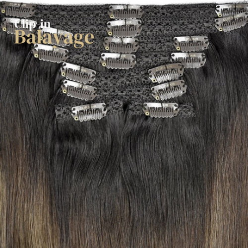 Clip-in Premium Plus Balayage # Espresso, 40cm - 180g Clip-in Premium Plus Balayage # Espresso, 40cm - 180g