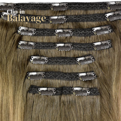 Clip-in Premium Plus Balayage # Luxury, 40cm - 180g Clip-in Premium Plus Balayage # Luxury, 40cm - 180g