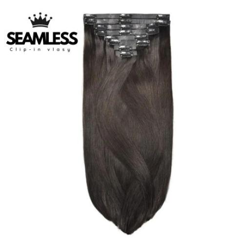 Clip-in vlasy Seamless, odtieň #2, 40cm - 150g Clip-in vlasy Seamless, odtieň #2, 40cm - 150g