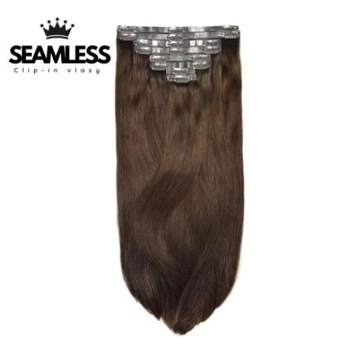 Clip-in vlasy Seamless, odtieň #4, 40cm - 150g Clip-in vlasy Seamless, odtieň #4, 40cm - 150g