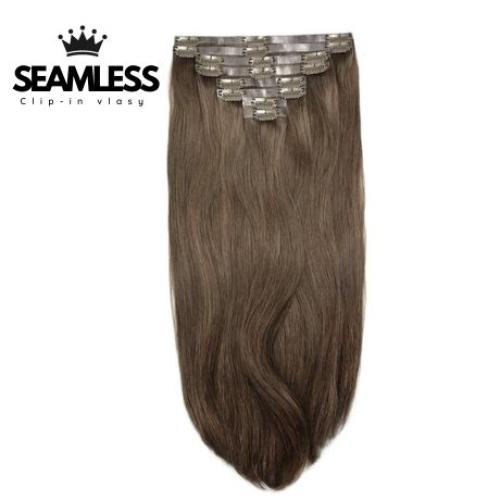 Clip-in vlasy Seamless, odtieň #8, 40cm - 150g Clip-in vlasy Seamless, odtieň #8, 40cm - 150g