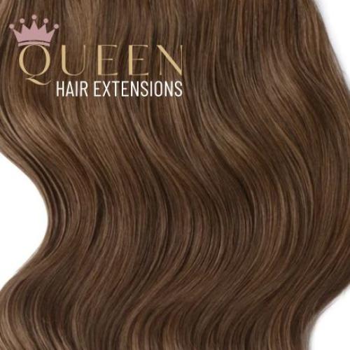 Clip-in vlasy Queen, odtieň #8, 50cm - 240g Clip-in vlasy Queen, odtieň #8, 50cm - 240g