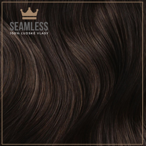 Clip-in vlasy Seamless, odtieň #2, 40cm - 150g Clip-in vlasy Seamless, odtieň #2, 40cm - 150g