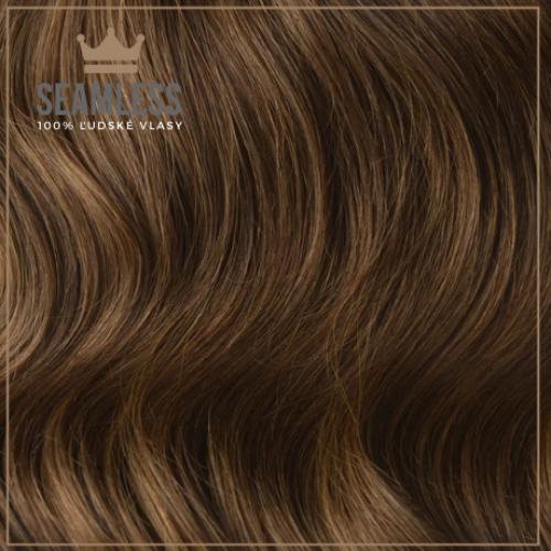 Clip-in vlasy Seamless, odtieň #6, 40cm - 150g Clip-in vlasy Seamless, odtieň #6, 40cm - 150g