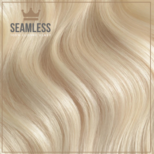 Clip-in vlasy Seamless, odtieň #60, 40cm - 150g Clip-in vlasy Seamless, odtieň #60, 40cm - 150g