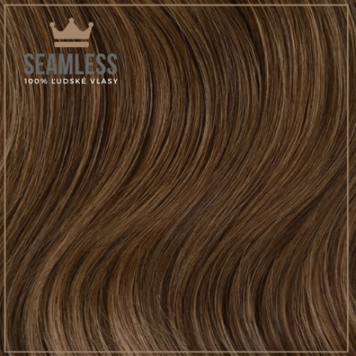 Clip-in vlasy Seamless, odtieň #8, 40cm - 150g Clip-in vlasy Seamless, odtieň #8, 40cm - 150g