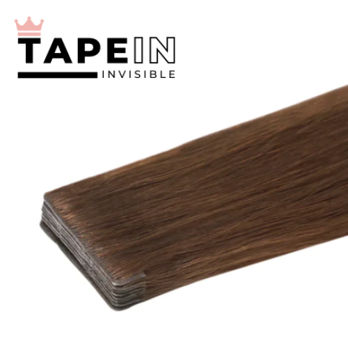 Tape-in vlasy Invisible odtieň #4, 45cm - 50g Tape-in vlasy Invisible odtieň #4, 45cm - 50g