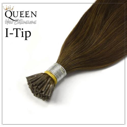 I-tip ľudské vlasy, odtieň #6, 45cm - 50g I-tip ľudské vlasy, odtieň #6, 45cm - 50g