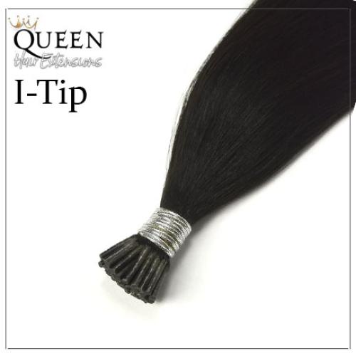 I-tip ľudské vlasy, odtieň #1B, 45cm - 50g I-tip ľudské vlasy, odtieň #1B, 45cm - 50g