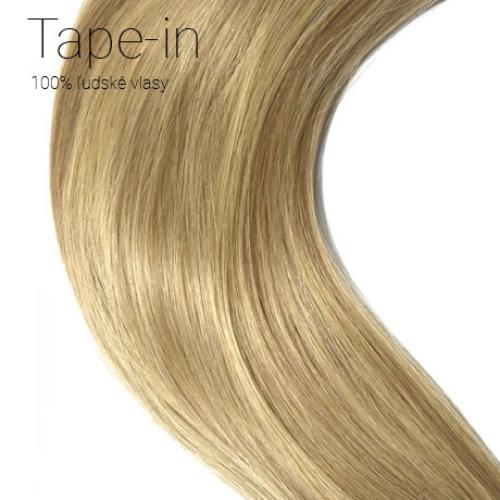 Tape-in vlasy, odtieň #18/613, 40cm Tape-in vlasy, odtieň #18/613, 40cm