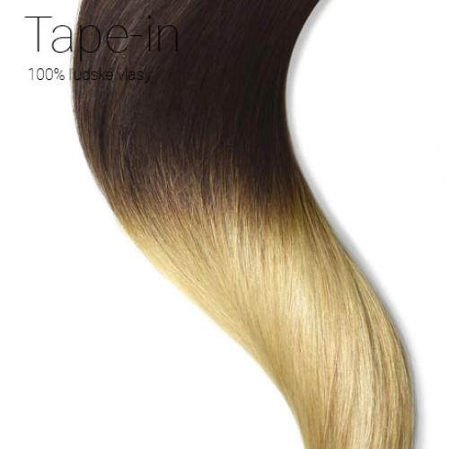 Tape-in vlasy, Ombré #4.27/613, 40cm Tape-in vlasy, Ombré #4.27/613, 40cm
