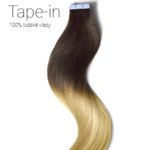 Tape-in vlasy, Ombré #4.27/613, 40cm Tape-in vlasy, Ombré #4.27/613, 40cm