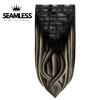 Clip-in vlasy Seamless, Balayage # Fashion, 40cm - 150g Clip-in vlasy Seamless, Balayage # Fashion, 40cm - 150g