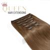 Clip-in vlasy Queen, odtieň #8, 50cm - 240g Clip-in vlasy Queen, odtieň #8, 50cm - 240g