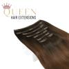 Clip in vlasy Queen #Balayage Espresso Clip-in vlasy Queen, odtieň #2/6, 60cm