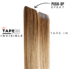 Tape-in vlasy Invisible odtieň #1, 45cm - 50g Tape-in vlasy Invisible odtieň #1, 45cm - 50g